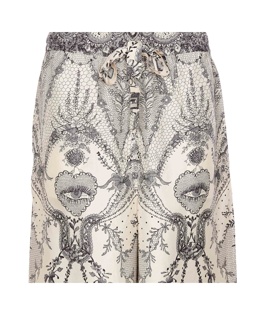 Zimmermann Printed Silk Crush Wide-leg Pant | italist