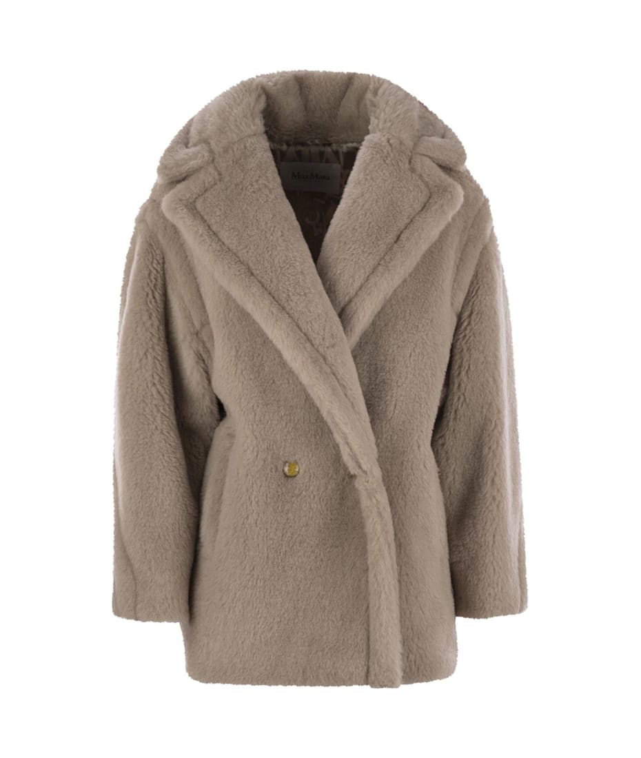 MAX MARA｜COATS (CUBA (11081011 002 / 11081011600 002)) Short Teddy Bear Icon Coat in alpaca and wool, sand | 