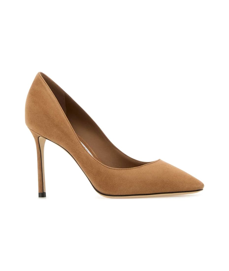 パンプス JIMMY CHOO CAMEL SUEDE ROMY 85 PUMPS Jimmy Choo Camel Suede Romy 85 Pumps | italist