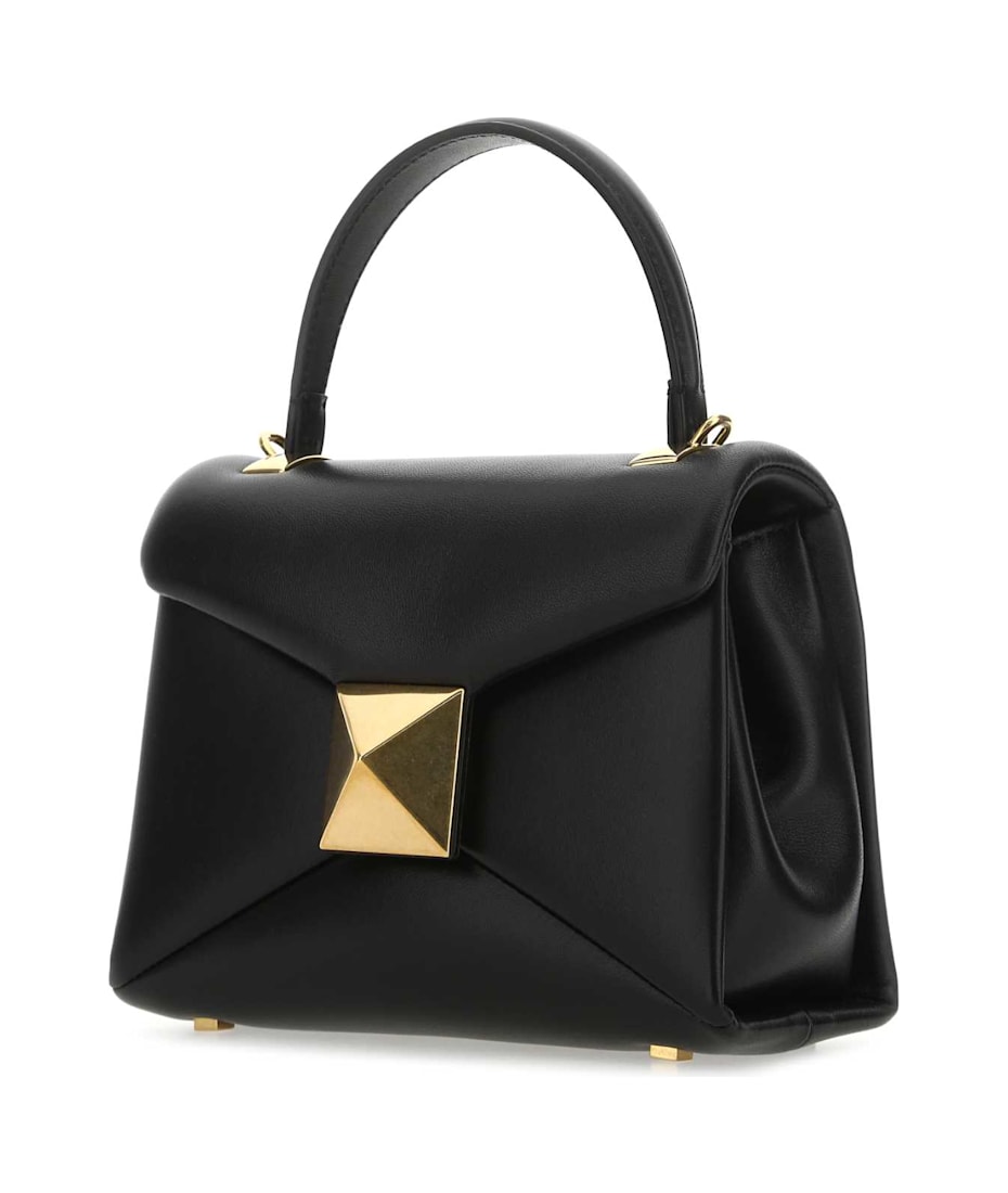 【VALENTINO】ONE STUD MINI NAPPA HANDBAG Valentino Garavani Black Nappa Leather Mini One Stud Handbag