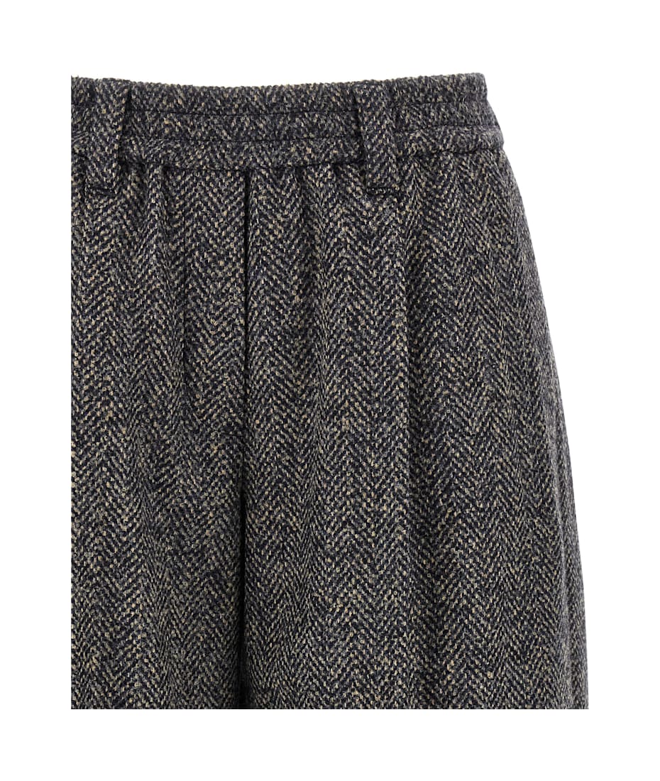 【関税込み】BRUNELLO CUCINELLI Wool bermuda shorts Wool shorts in grey - Brunello Cucinelli | Mytheresa