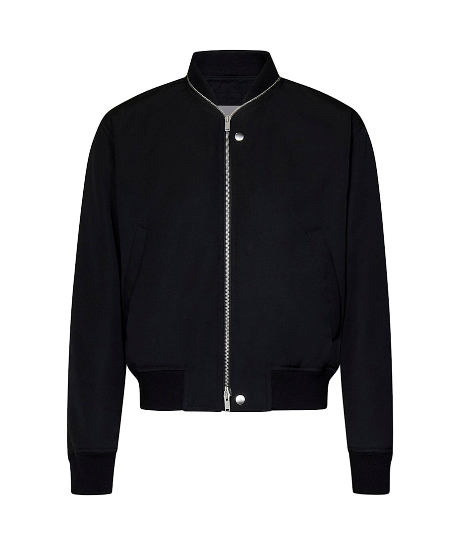 Zip-up Long-sleeved Bomber Jacket