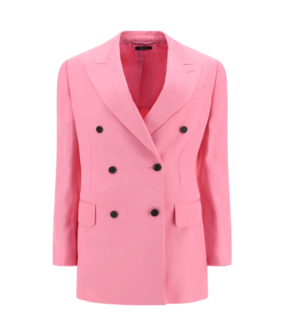 ジャケット TOM FORD Double-breasted blazer TOM FORD Silk-Wool Twill Double-Breasted Jacket | Neiman Marcus