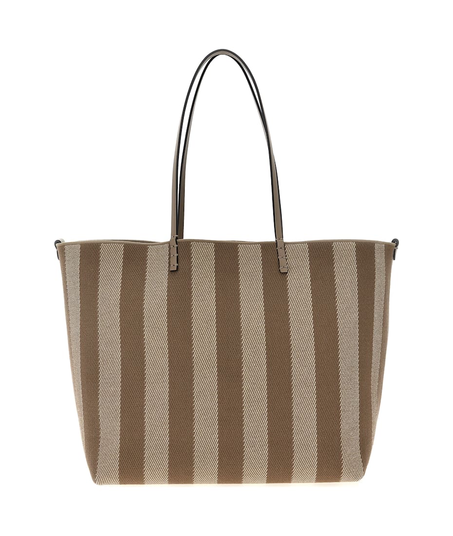 トートバッグ FENDI 'Roll Large' reversible shopping bag Gray Fendi - Roll Large Tote bag grey - The Corner