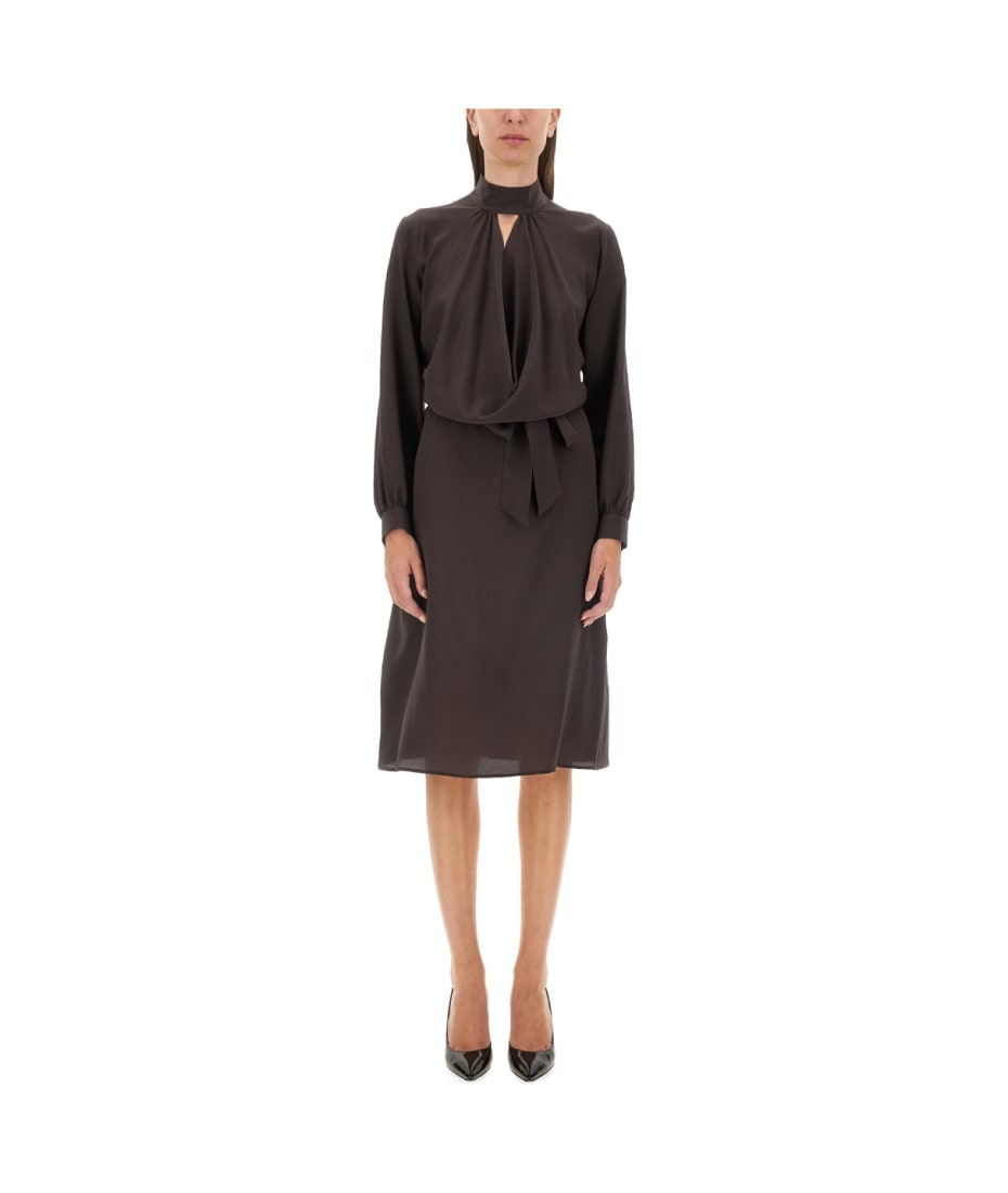 ワンピース Kiton FW24 SILK DRESS (D58336 K0597A01) Kiton Silk Dress | italist