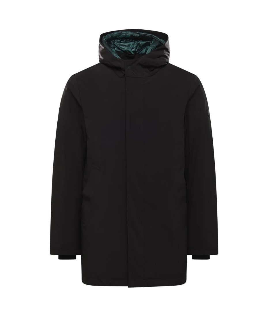 People Of Shibuya Black Technical Fabric Parka | italist
