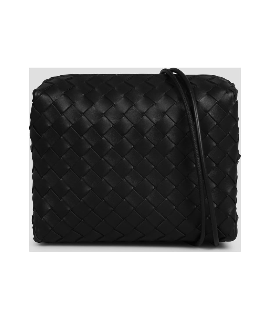 BLACK BOTTEGA VENETA BOTTEGA VENETA SMALL LOOP CAMERA BAG (723548V1G11)