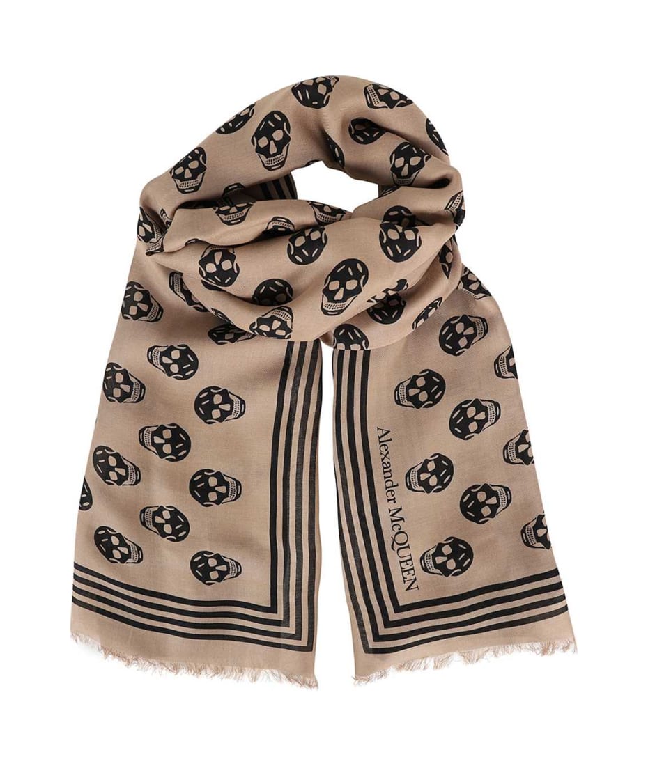 Alexander McQueen Skull Printed Scarf