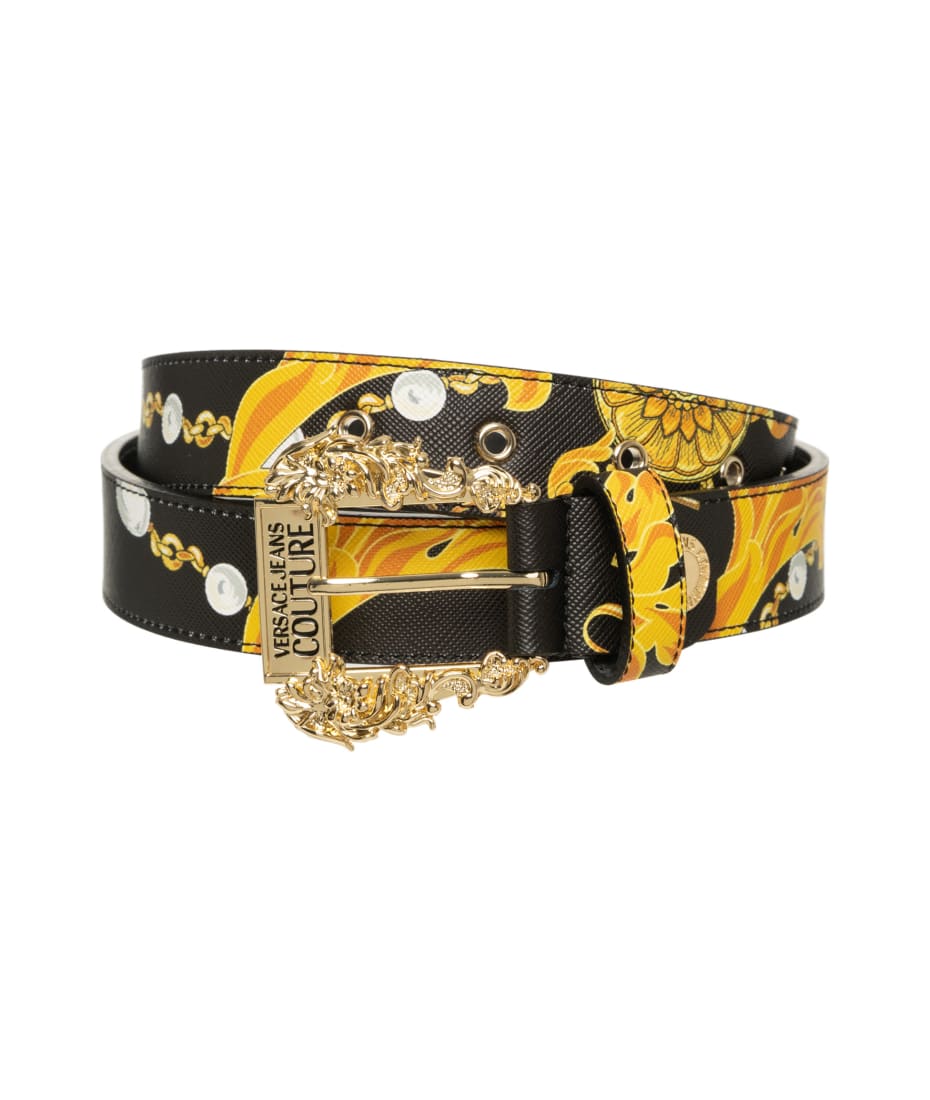 ベルト VERSACE JEANS COUTURE Woman Belt Black 75VA6F01ZS807 G89 Belt Black Versace Jeans Couture - Le Follie Shop