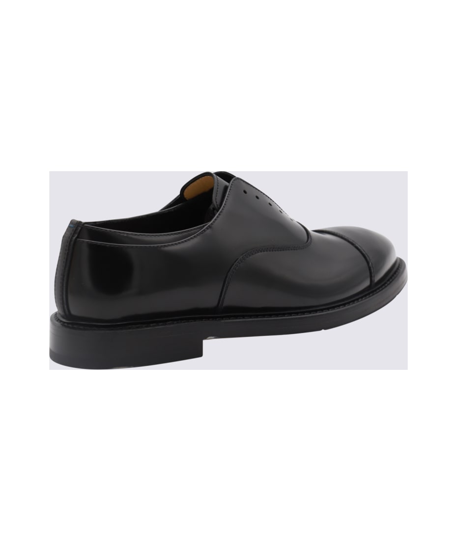ドレスシューズ・革靴・ビジネスシューズ PREMIATA SS25 PREMI CALLO LACE UP (PREMI605 CALLO BLACK) Premiata Black Leather Lace Up Shoes | italist