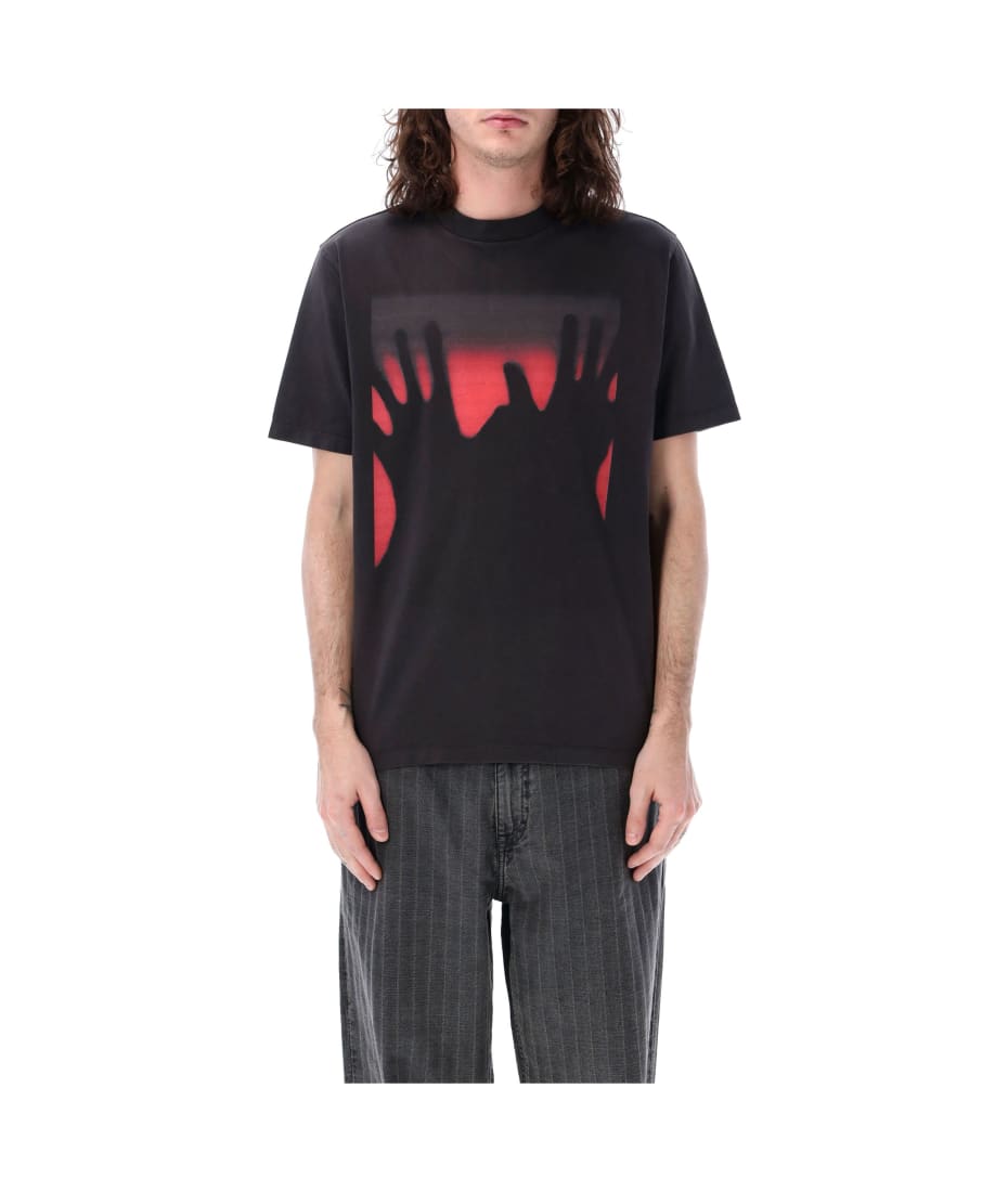 Our Legacy Red Taste Of Hands Print T-shirt | italist