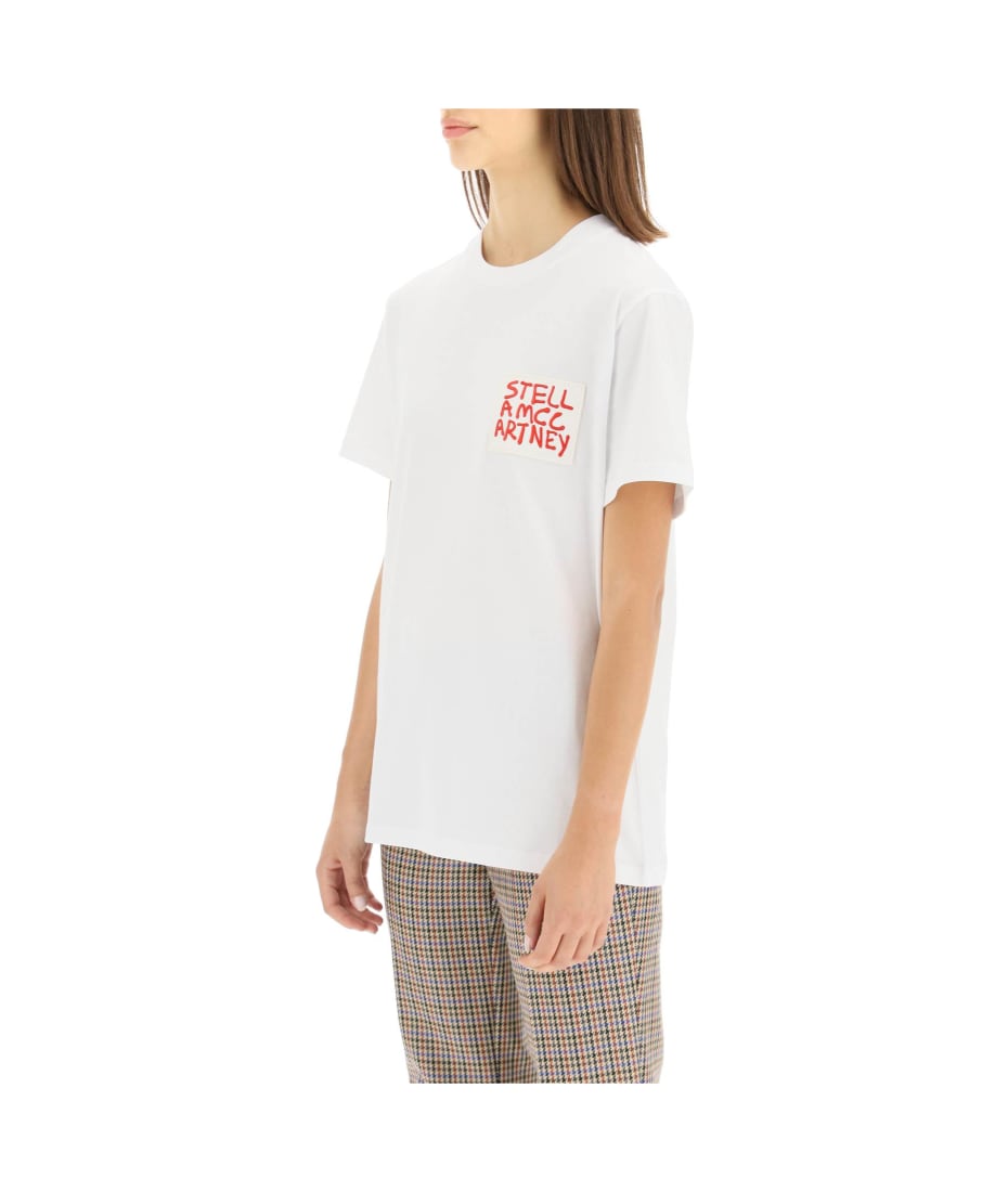Stella McCartney Embroidered Logo Pocket T-shirt | italist