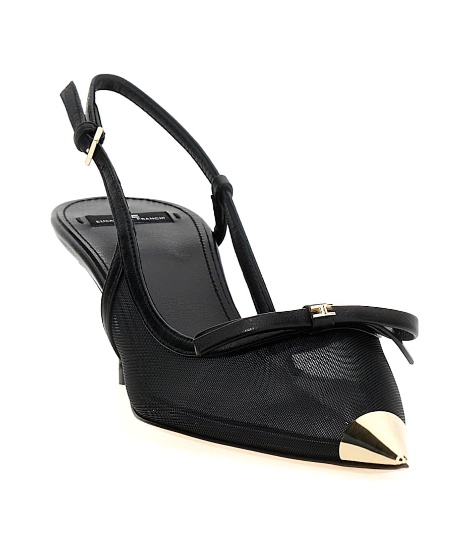 サンダル・ミュール ELISABETTA FRANCHI SS25 Bow slingback (SA71L51E2 110) Elisabetta Franchi Bow Slingback | italist