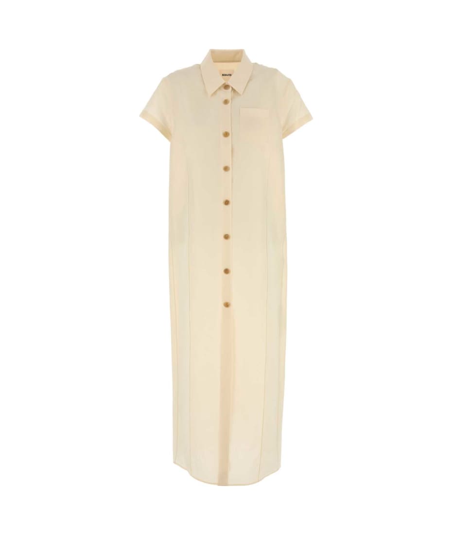 ワンピース KHAITE CREAM LINEN BLEND IFFY SHIRT DRESS Khaite Cream Linen Blend Iffy Shirt Dress | italist, ALWAYS