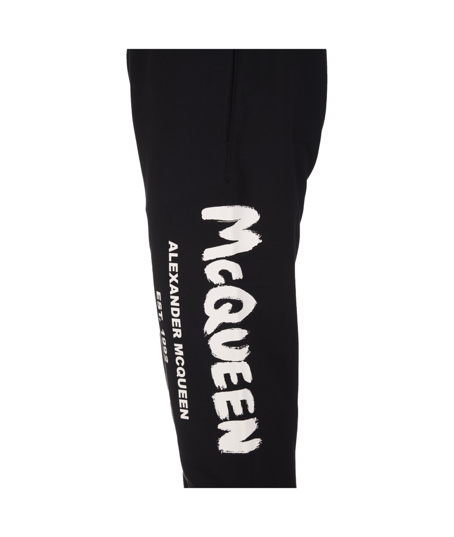 Alexander McQueen Black Mcqueen Graffiti Joggers | italist, ALWAYS