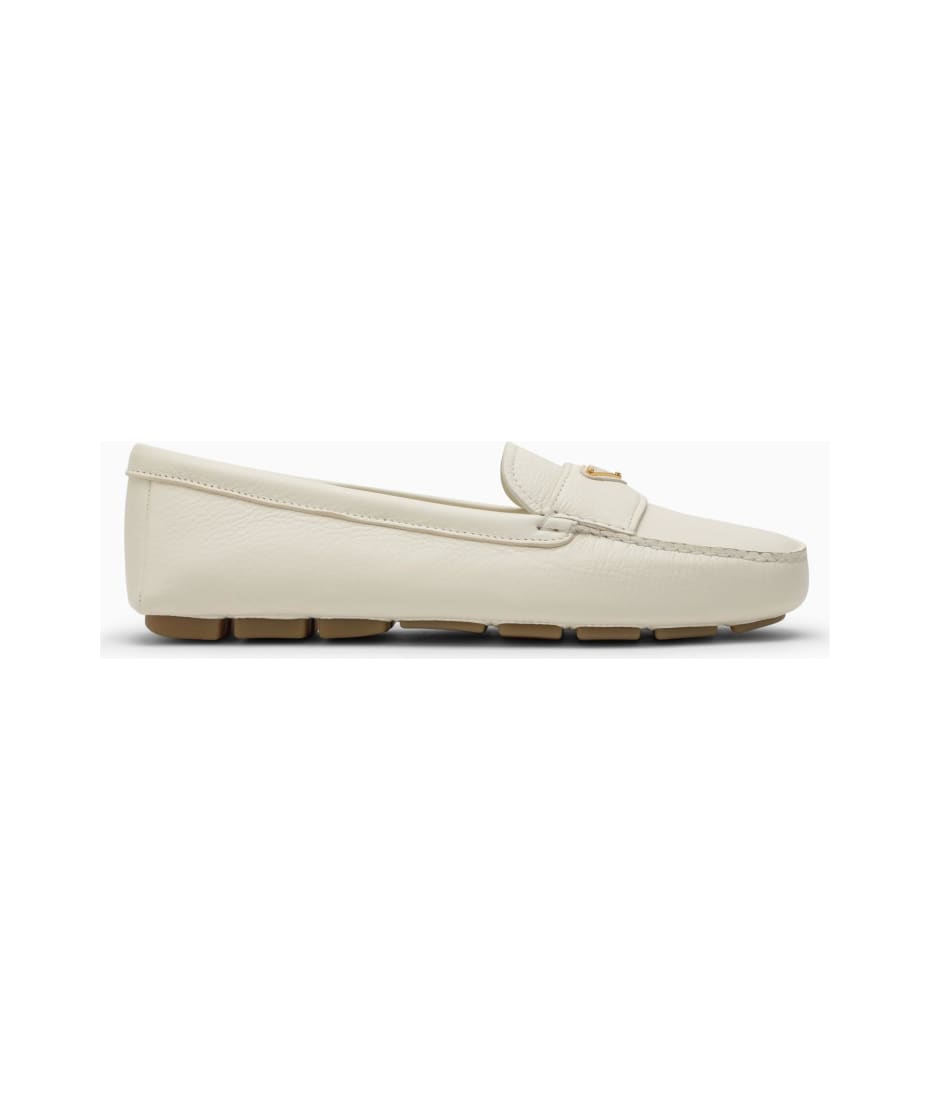 【国内在庫】 Leather Ivory Prada Loafer italist | 靴