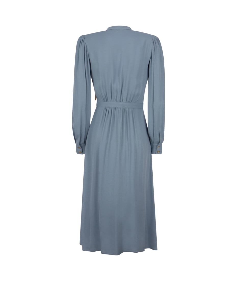 ワンピース ELISABETTA FRANCHI Women Mid Skirts AB79652E2 DC8 Blue Elisabetta Franchi Donna Mini Abito In Duchesse con Tulle e