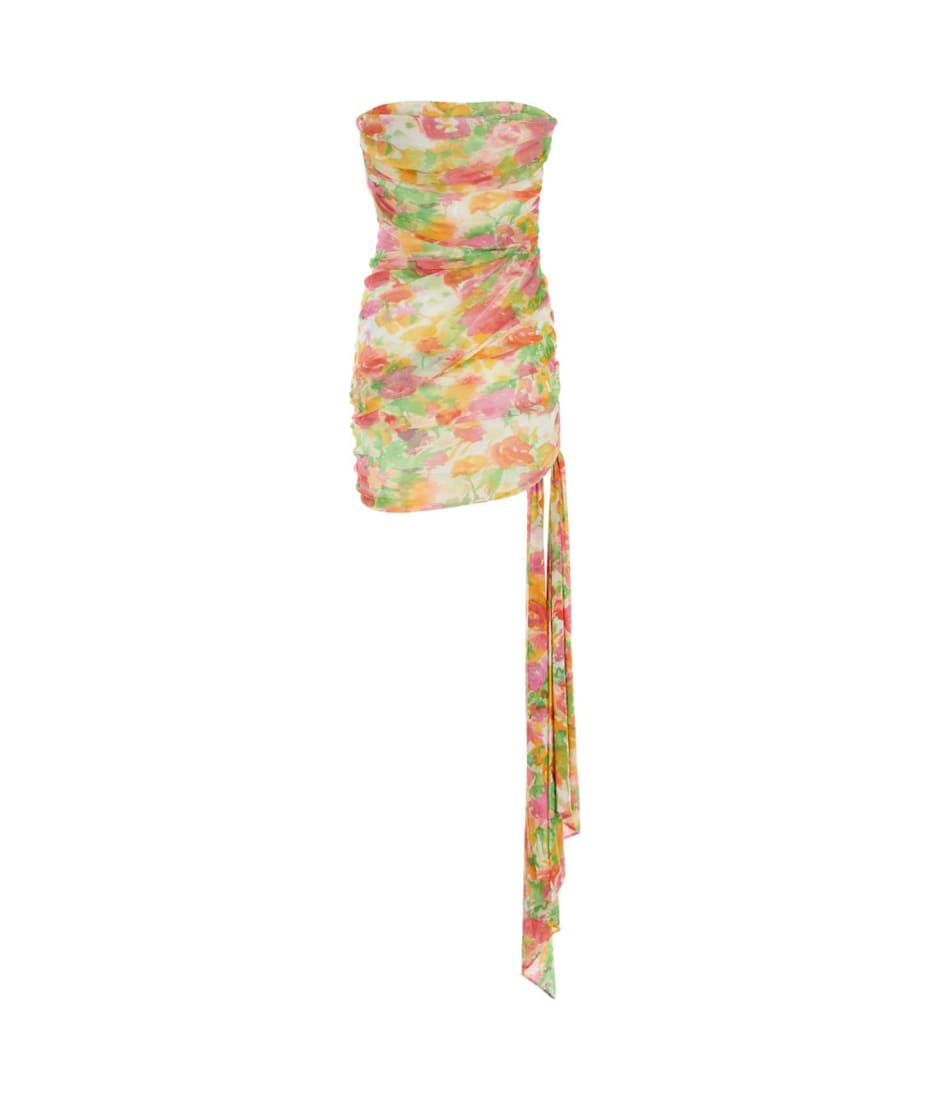 【関税&送料込】Saint Laurent Printed Tulle Mini Dress Saint Laurent Printed Tulle Mini Dress | Lyst