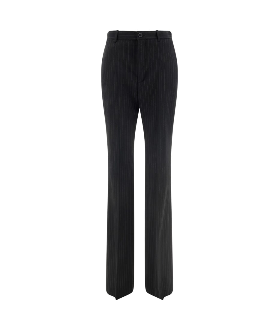 パンツ BALENCIAGA Embroidered stretch wool pant (725513TNT36 1070) Balenciaga Embroidered Stretch Wool Pant | italist