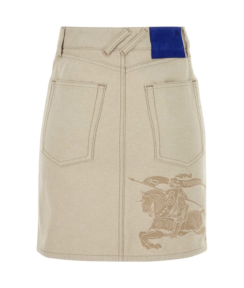 スカート BURBERRY Sand Denim Mini Skirt Burberry Sand Denim Mini Skirt | italist