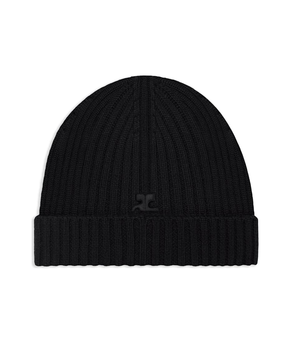 Courreges｜BEANIES (324MCP012FI0062 9001) Courrèges Ribbed Beanie | italist