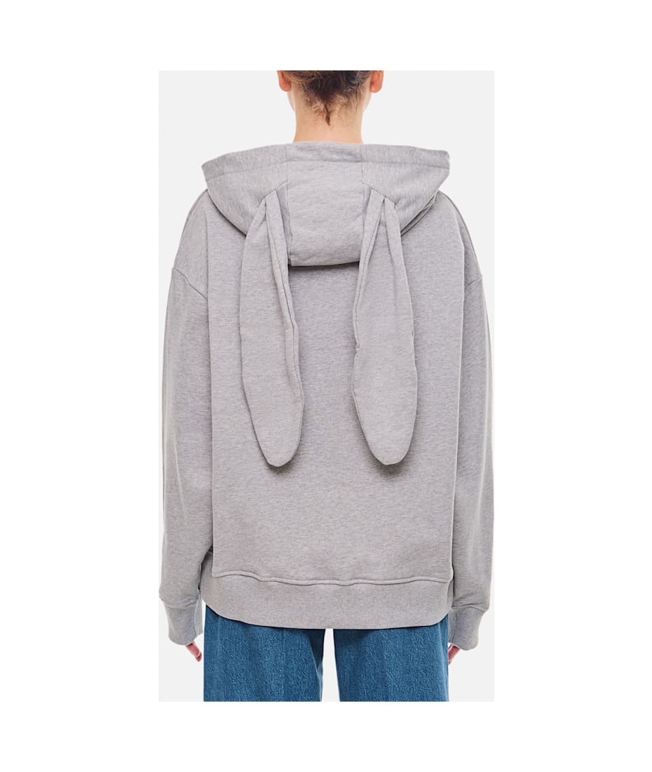 国内発送■CHARLES JEFFREY LOVERBOY■PATCH RABBIT EARS HOODY PATCH RABBIT EARS HOODY in ECRU