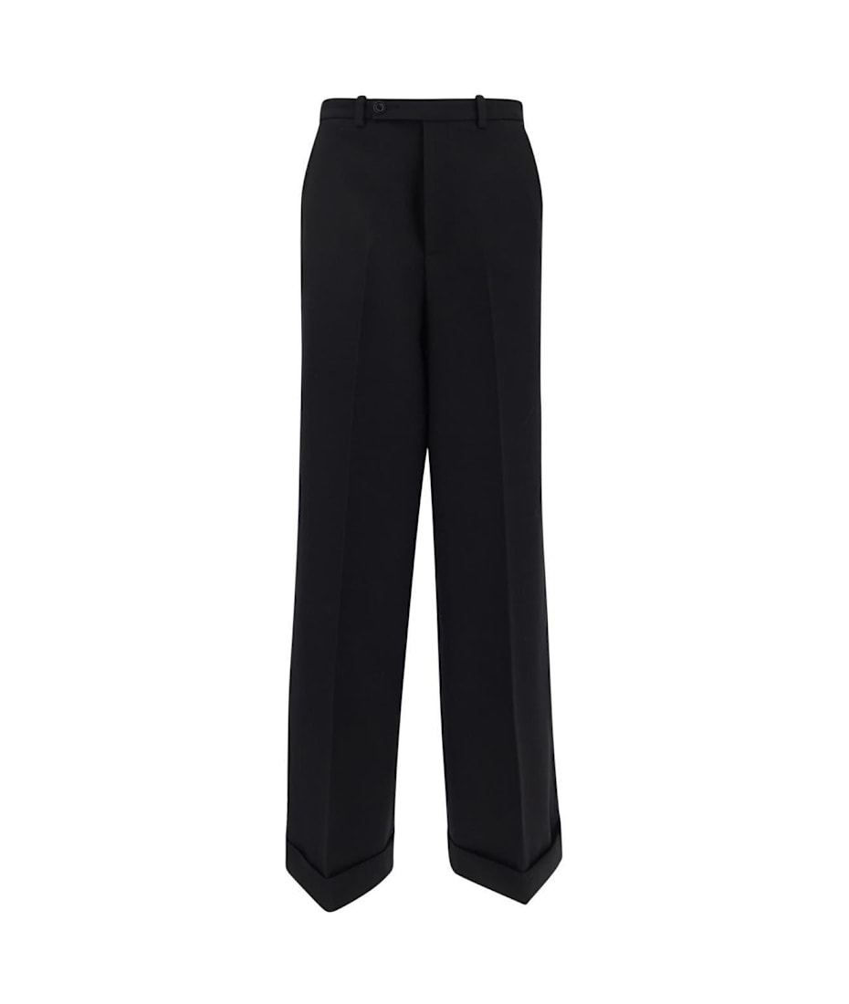 パンツ GUCCI WIDE-LEG WOOL PANTS EXQUISITE ROCKSTAR GUCCI Wide Leg Wool Pants, Dream Candy Pink, Size 40