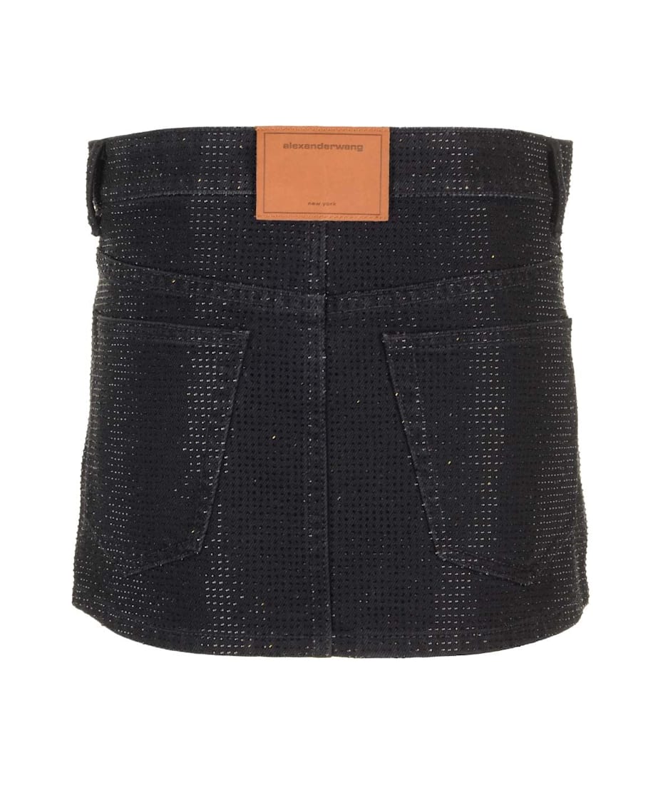 新作☆【Alexander Wang】Embellished mini skirt Alexander Wang Embellished Mini Skirt | italist