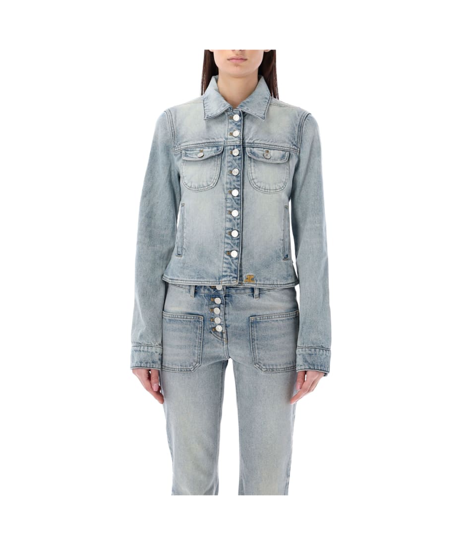 Courrèges Denim Trucker Jacket | italist Courrèges Denim Trucker Jacket | italist