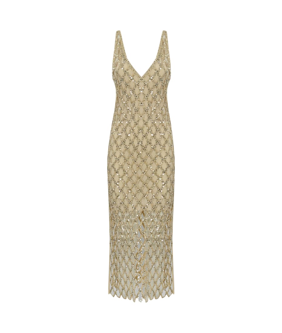 knee length dresses for ladies Jewel Mesh Tent Dress – MessQueen New York main image 0