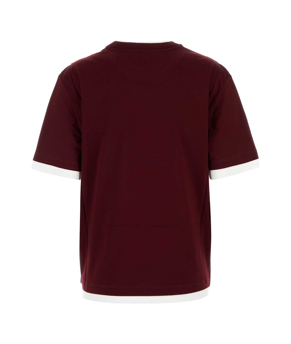 Tシャツ・カットソー PRADA BURGUNDY COTTON T-SHIRT Prada Burgundy Cotton T-shirt | italist
