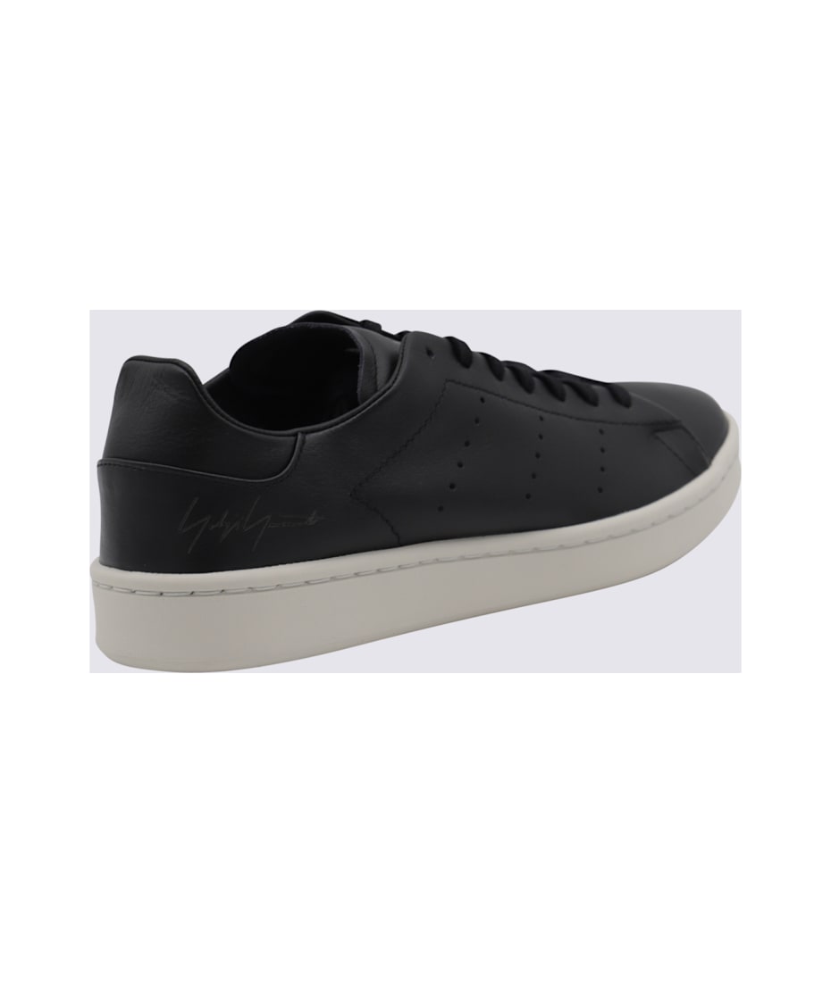Y-3 Black Leather Sneakers | italist