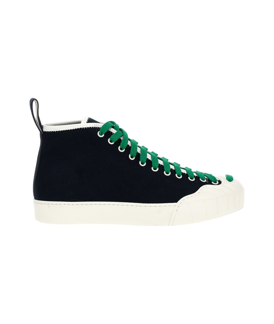 SUNNEI｜SNEAKERS (ISI LOW (SHOXSNK003LTH049 SAG)) Off-White Isi Low Sneakers by SUNNEI on Sale