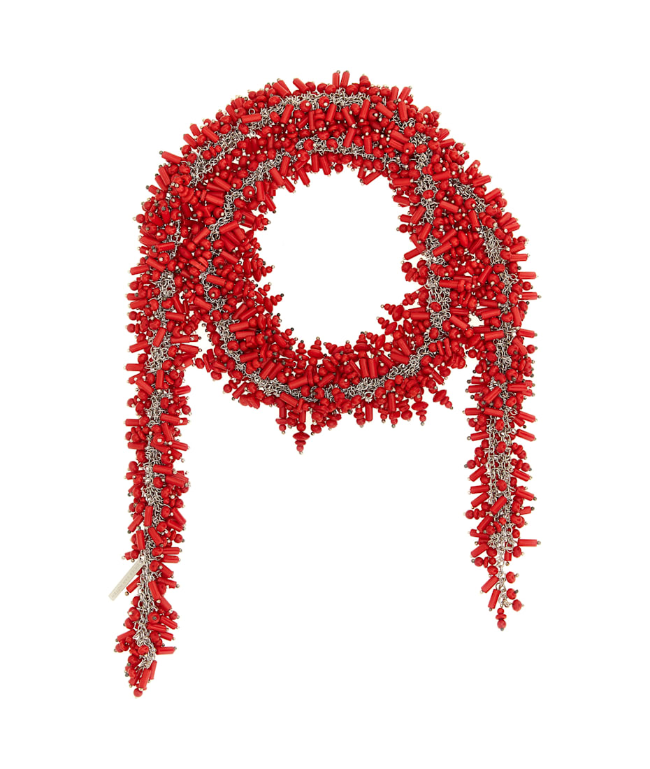 【関税込み】DRIES VAN NOTEN EMBROIDERED SCARF' NECKLACE Dries Van Noten 'embroidered Scarf' Necklace | italist
