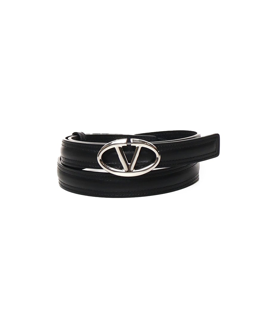 ベルト VALENTINO GARAVANI Woman Belt Black 5W2T0SJ7HIG 0NO Valentino Garavani Black Leather Belt | italist