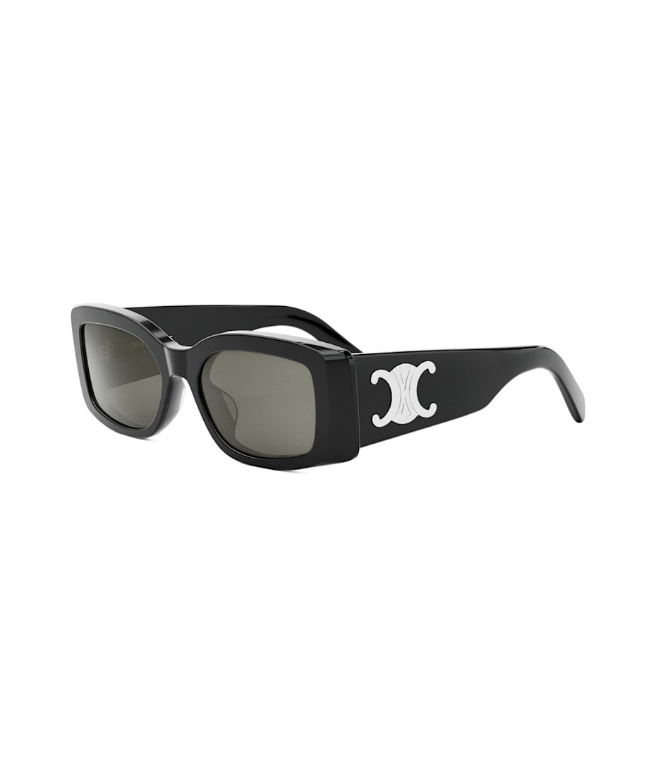 サングラス Celine CL40282U 01A Triomphe Bold Sunglasses Celine Triomphe CL40282U 01A Rectangle Sunglasses