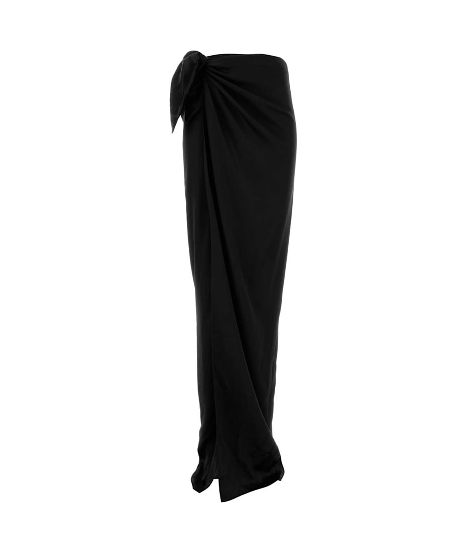 【関税&送料込】Balenciaga Black Satin Skirt Balenciaga Black Satin Skirt | italist