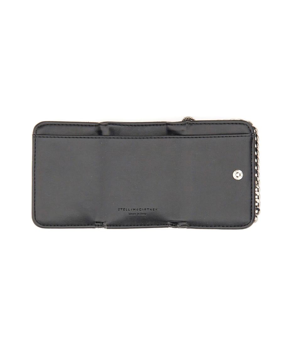 長財布 Stella Mccartney Wallet Women Black Falabella Small Flap Wallet | Stella McCartney US