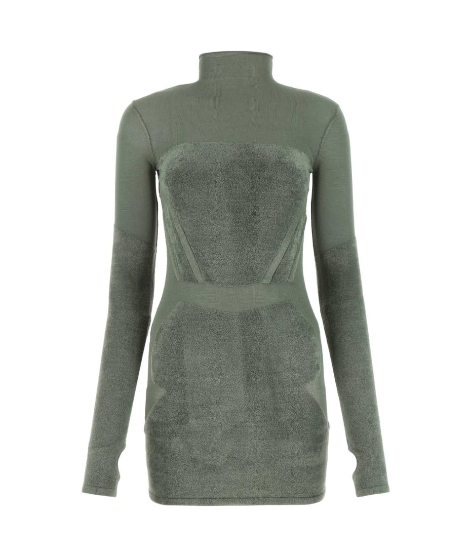 dion lee green dress Dion Lee Pleated Dress Sz 10 – The Luxe Base main image 0