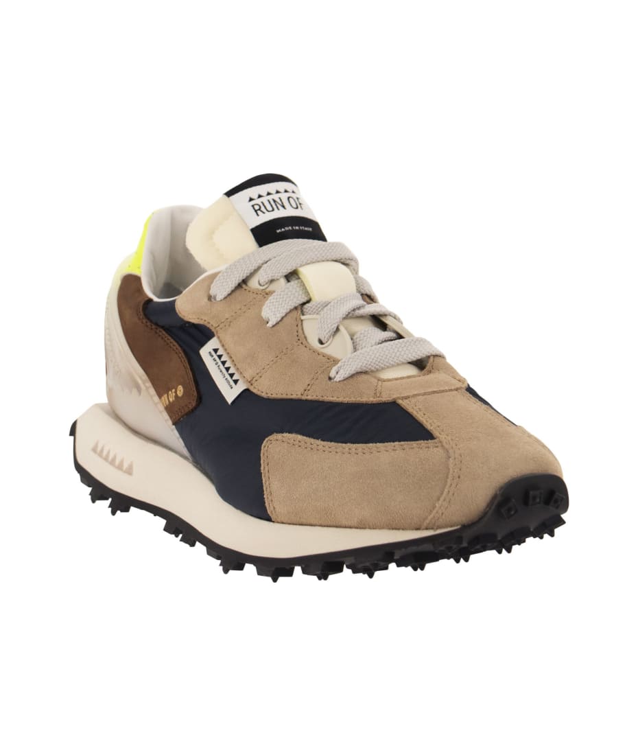スニーカー RUN OF BARRIO M - Sneakers suede, canvas and leather RUN OF Barrio M - Sneakers Suede, Canvas And Leather