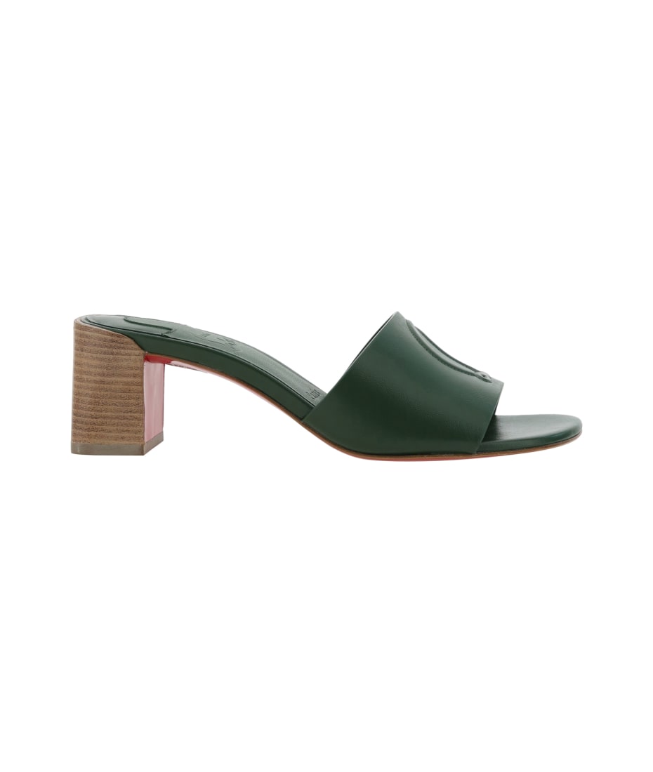 【関税込み】Christian Louboutin Sandals Sandale Du Desert - 100 mm Strappy sandals - Crepe satin