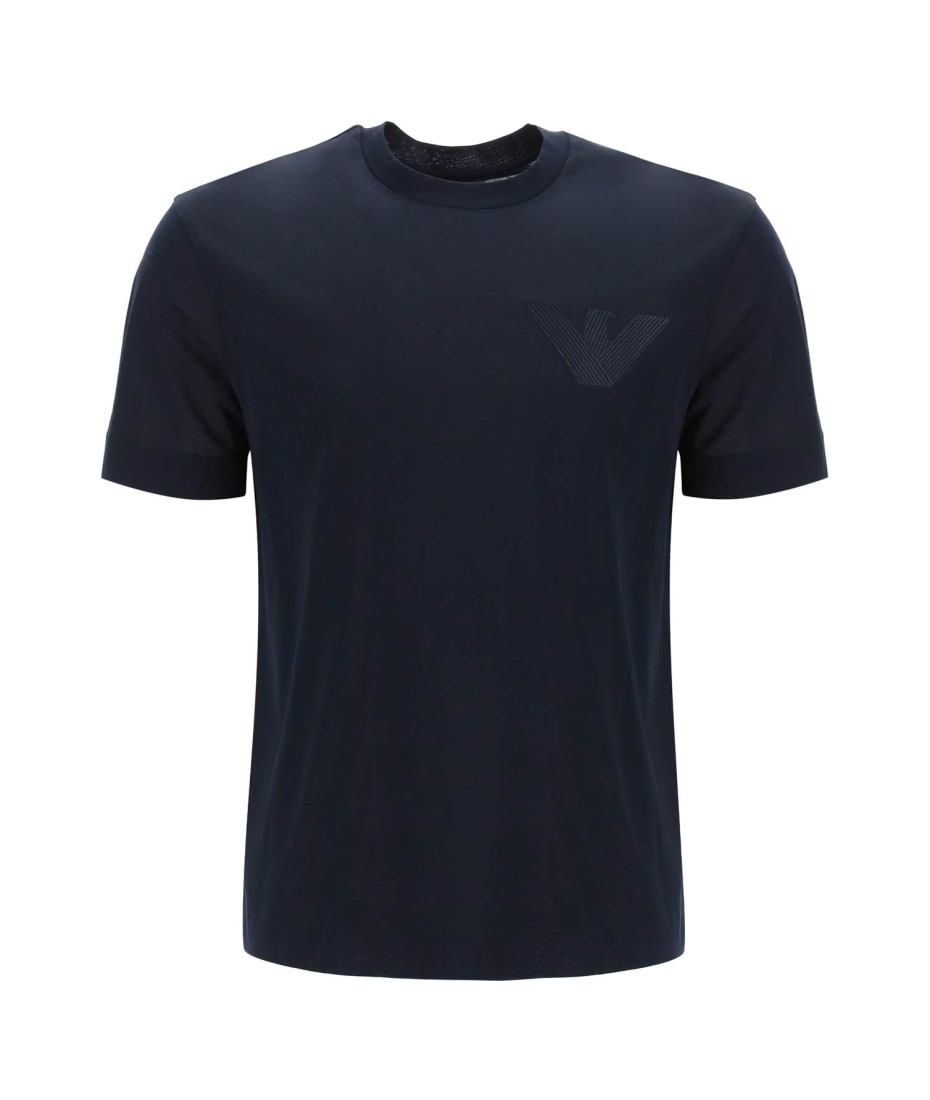 Emporio Armani Logo Embroidery T-shirt | italist