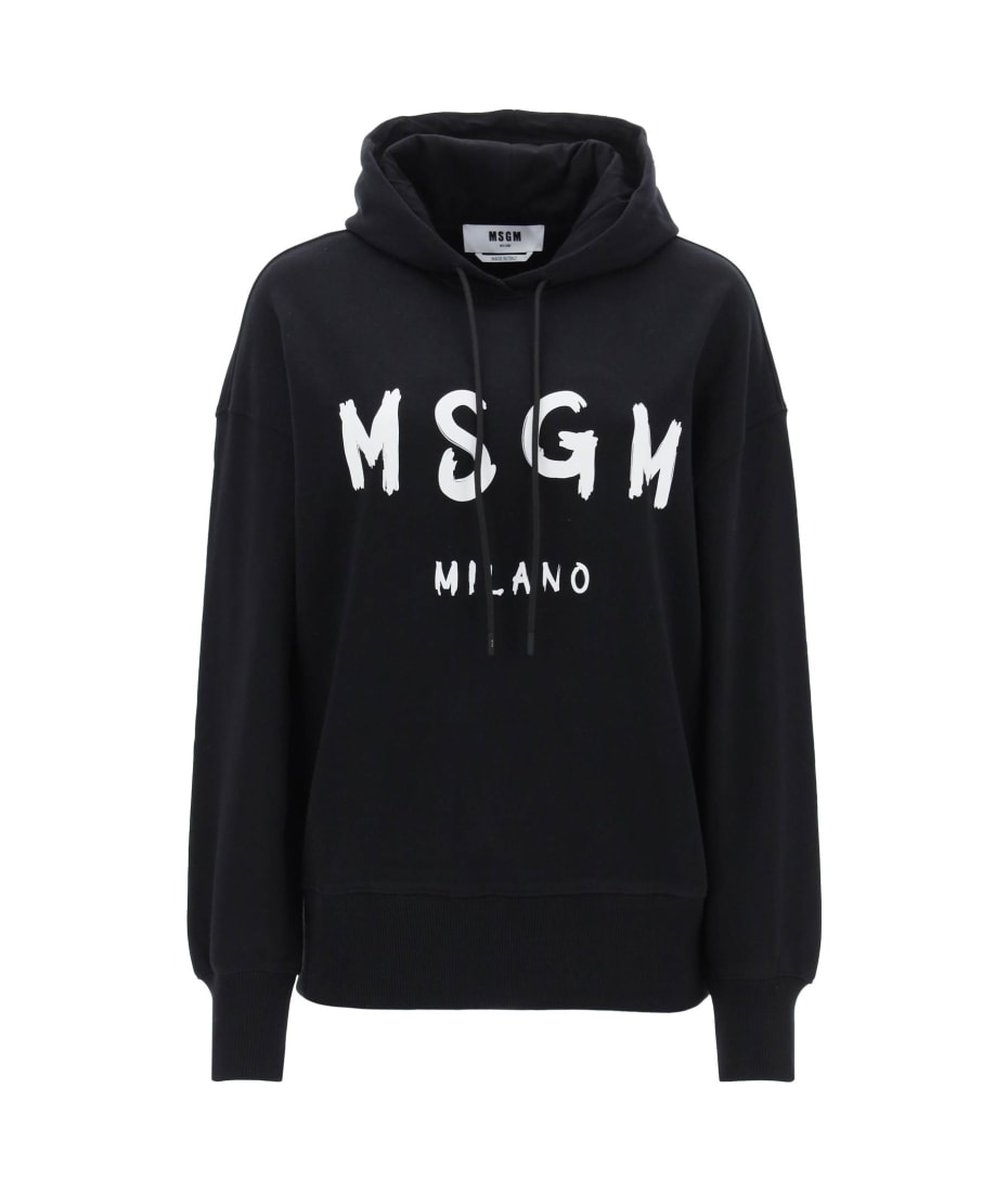 パーカー・フーディ MSGM FW24 SWEATSHIRT WITH BRUSHED LOGO (2000MM515 20000099) MSGM Brushed Logo Hoodie | italist