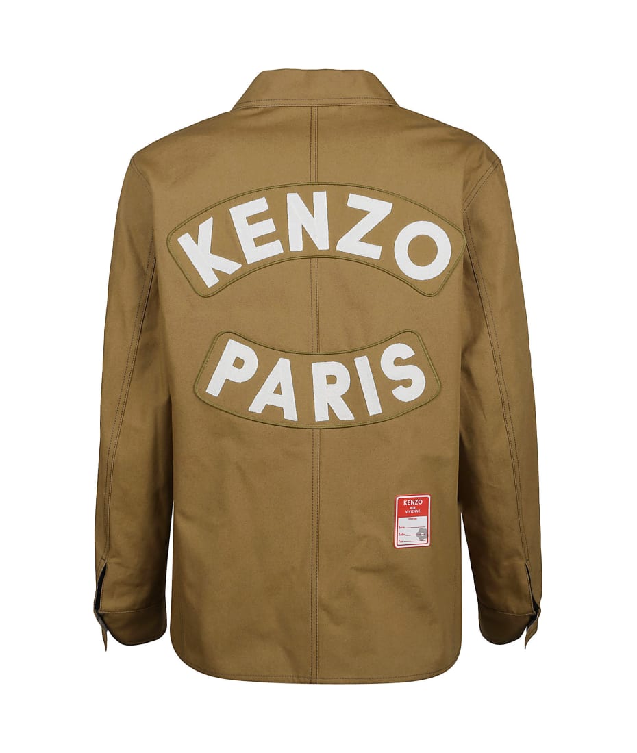 新作入荷!!】 Logo Kenzo Workwear Paris Embroidered Jacket Workwear