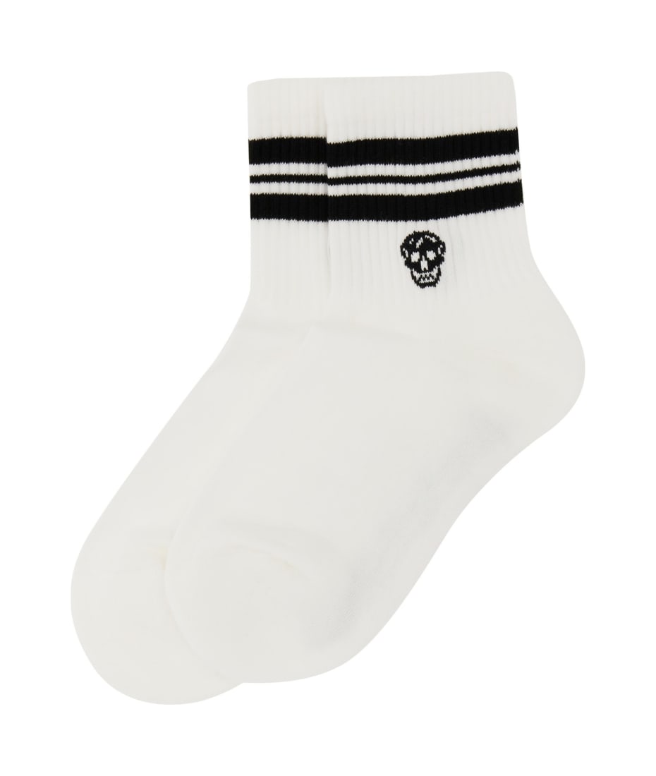 【送料&関税込】Alexander McQueen Stripe Skull Sports Socks Alexander McQueen Stripe Skull Sport Socks | italist, ALWAYS