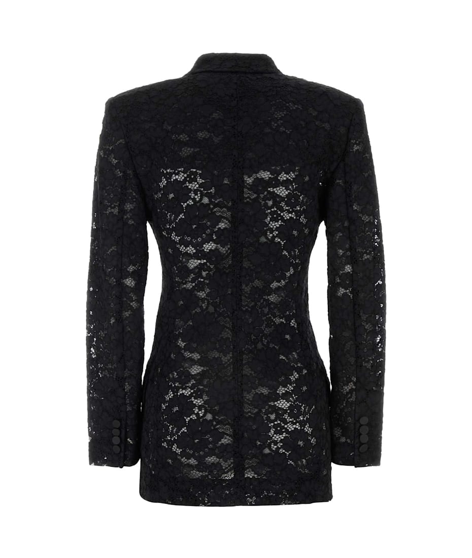 【送料&関税込】Saint Laurent Black Guipure Lace Blazer Saint Laurent Black Guipure Lace Blazer | italist