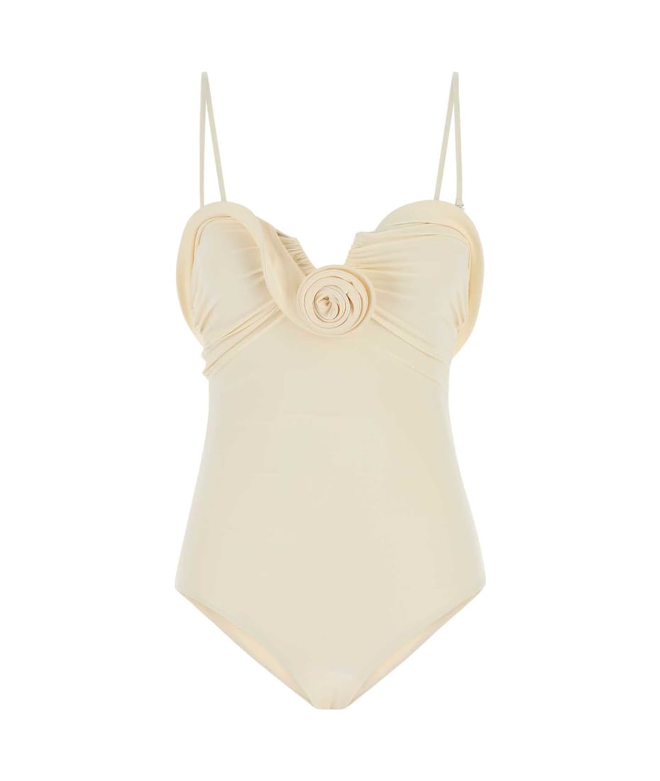 Magda Butrym Cream Stretch Nylon Swimsuit | italist, ALWAYS