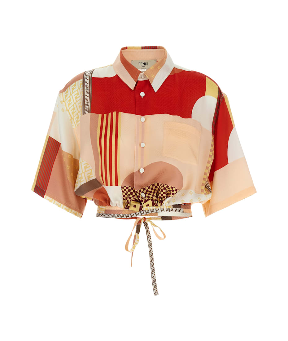 〈 FENDI 〉Vintage Silk Pattern Shirt ＊ 21317542_54355949_600.jpg