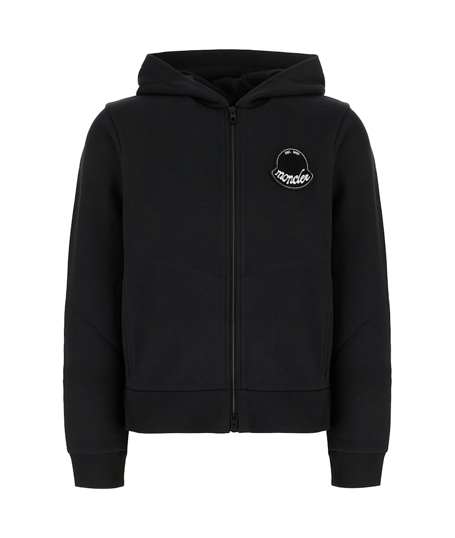 【関税&送料込】MONCLER GENIUS Sweaters Black Moncler Black Cotton Sweatshirt | italist