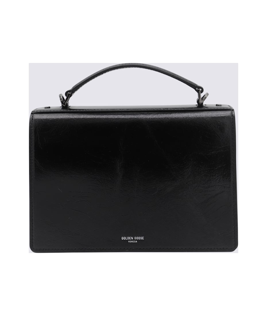 【送料&関税込】Golden Goose Black Leather Venezia Handbag Golden Goose Venezia Handbag | italist